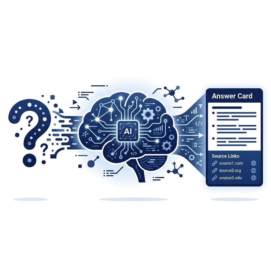 Side-by-side layout comparing citation styles of ChatGPT Search, Perplexity, and Google AI Overviews