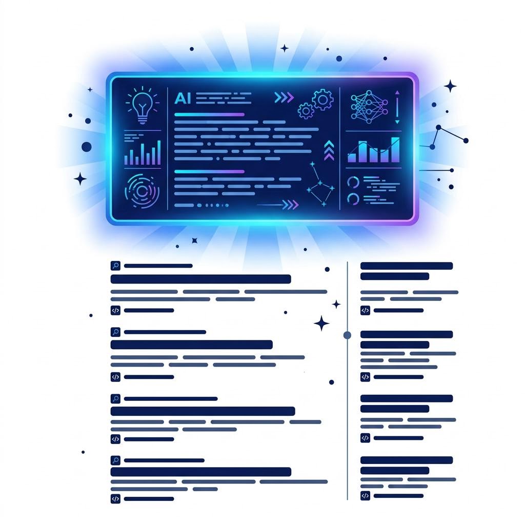 Diagram of the Google AI Overviews query fan-out and grounding pipeline from a single search query to a cited generative summary