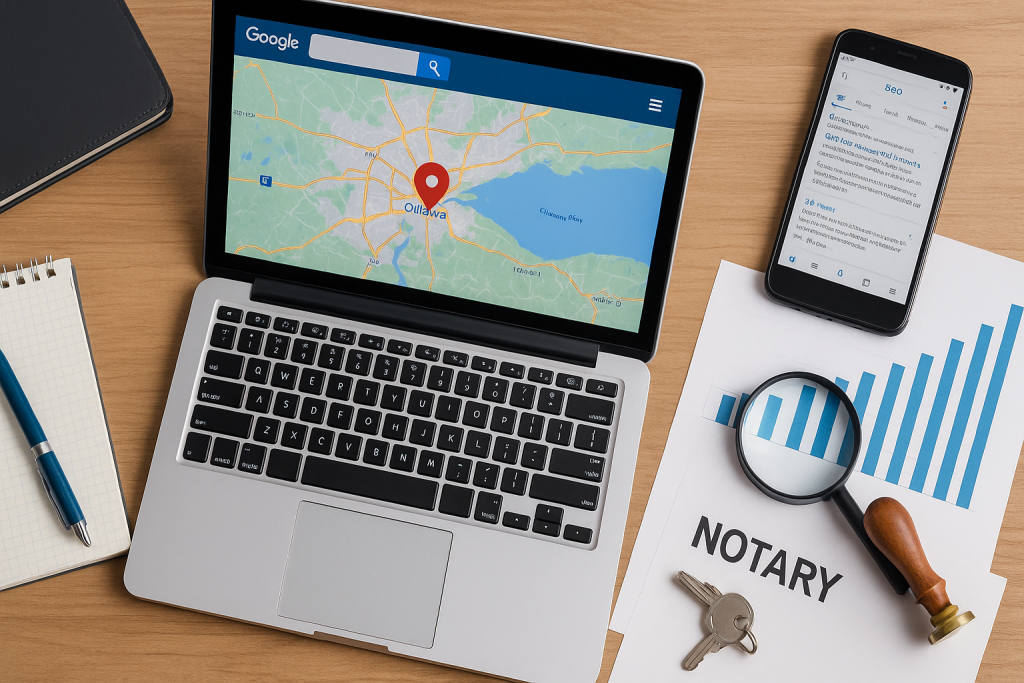 Notary Public SEO Ottawa – Google Maps Ranking Concept